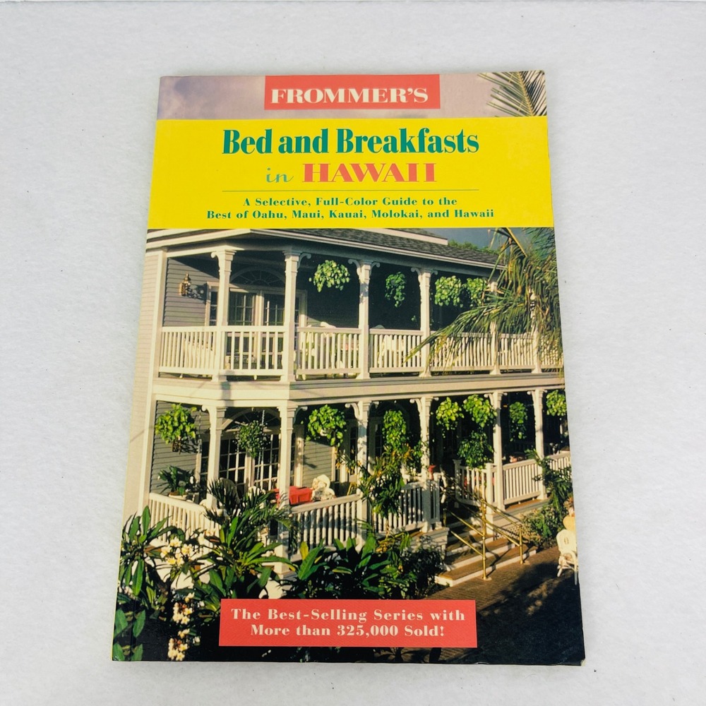Frommers Bed and Breakfasts in Hawaii Vintage Travel Guide Book Full Color 1990s